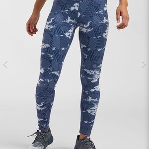 Oiselle Blue Patterned Women's Jeggings